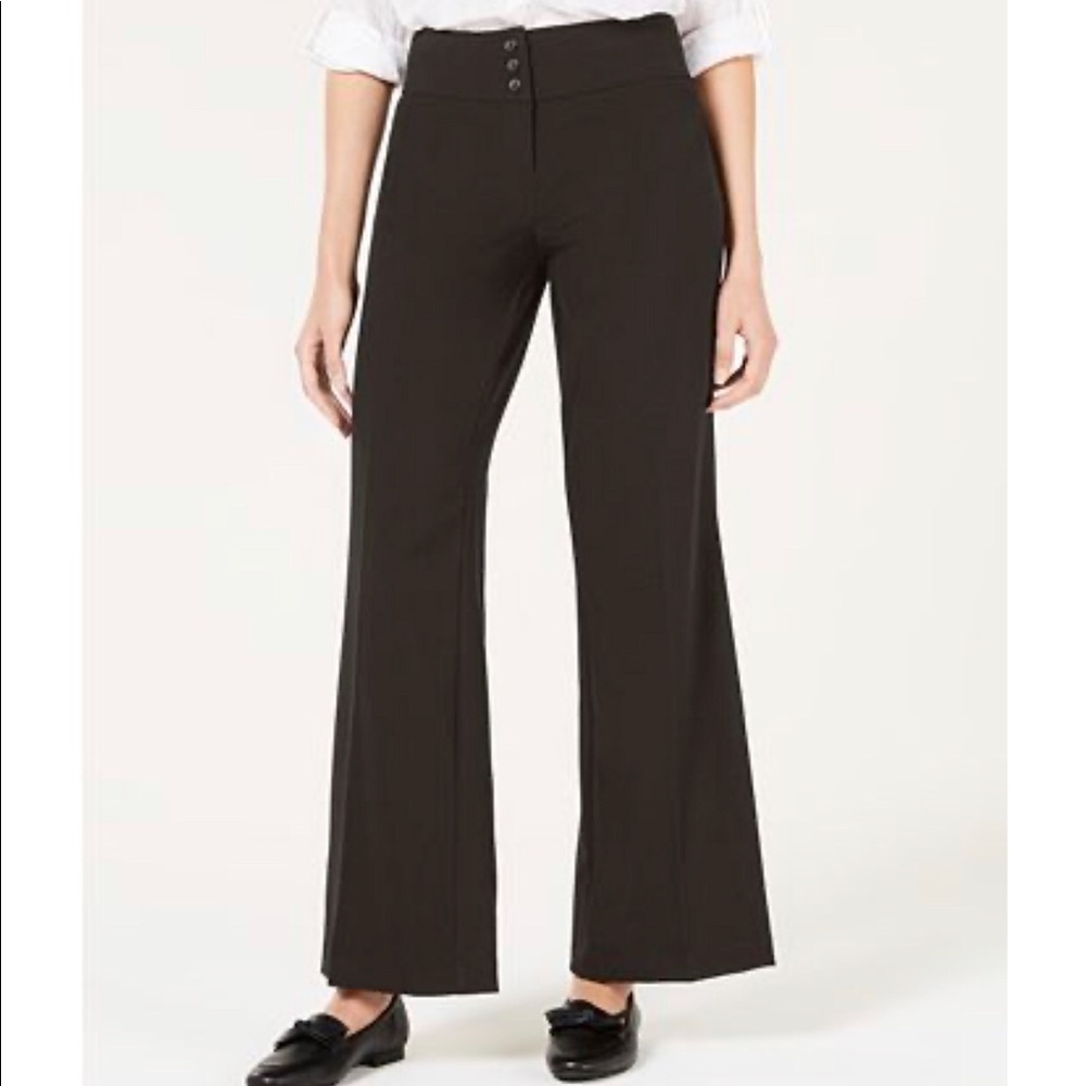 Stretch, brown Style & Co Stretch Wide-Leg Pants